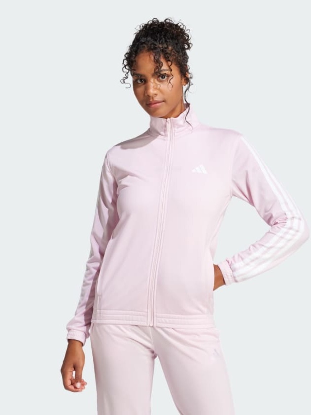 Adidas Women's Tricot 3-Stripes Track Top Size Large Zip Up NWT